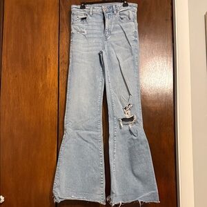 American Eagle Outfitters Light Blue Flare Jeans
